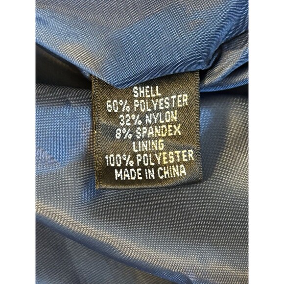 ADRIANNA PAPELL Blue Shimmer Sheath Dress 8 Ruched Split Neck Party Cocktail NEW - Picture 10 of 14